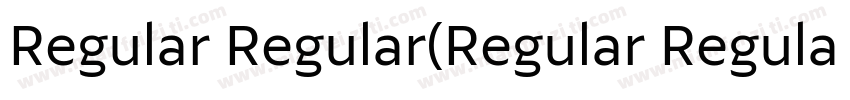 Regular Regular(Regular Regular)字体转换